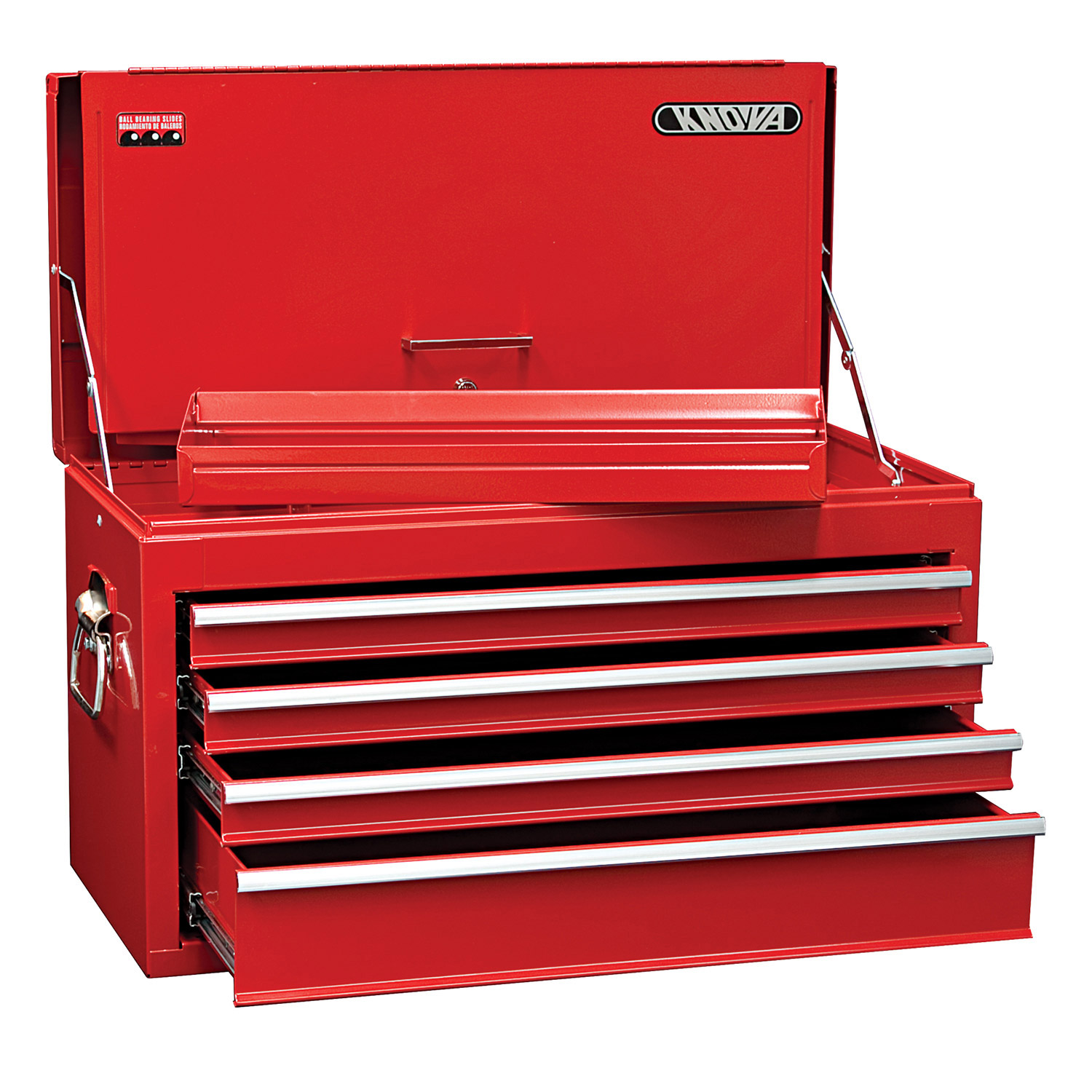 Caja Metálica Superior con 4 Gavetas A Knova color Rojo