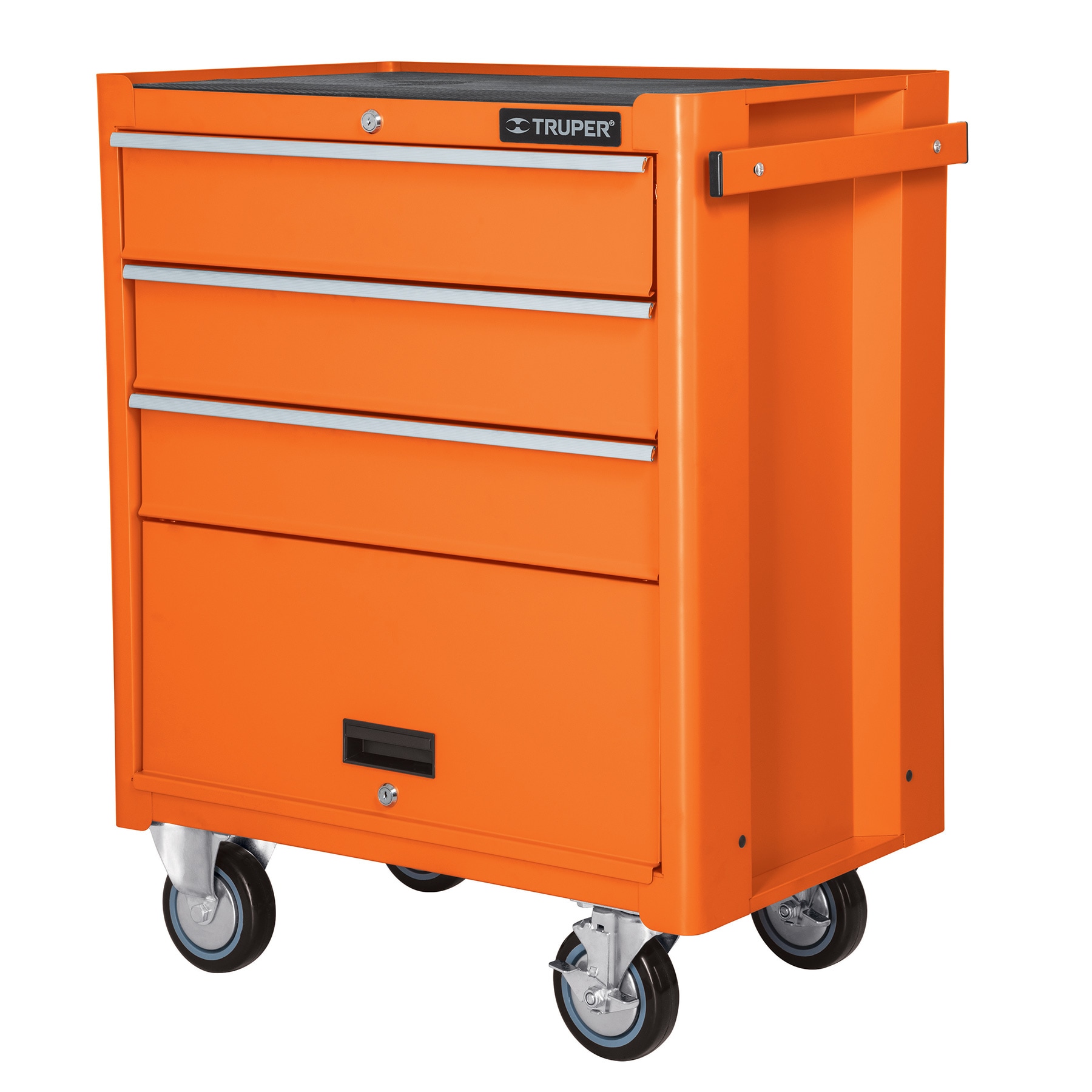 Gabinete Móvil Truper GAMO-4090 color Naranja 4 Cajones