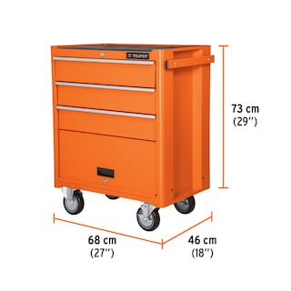 Foto 3 | Gabinete Móvil Truper GAMO-4090 color Naranja 4 Cajones