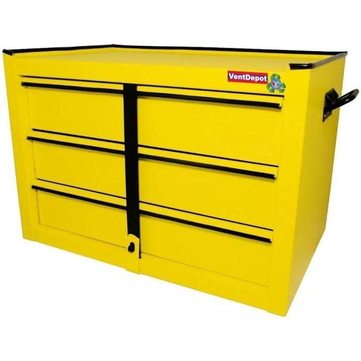 Foto 2 pulgar | Gabinete Superior VentDepot Mxhiw-001 Amarillo 3 Gavetas