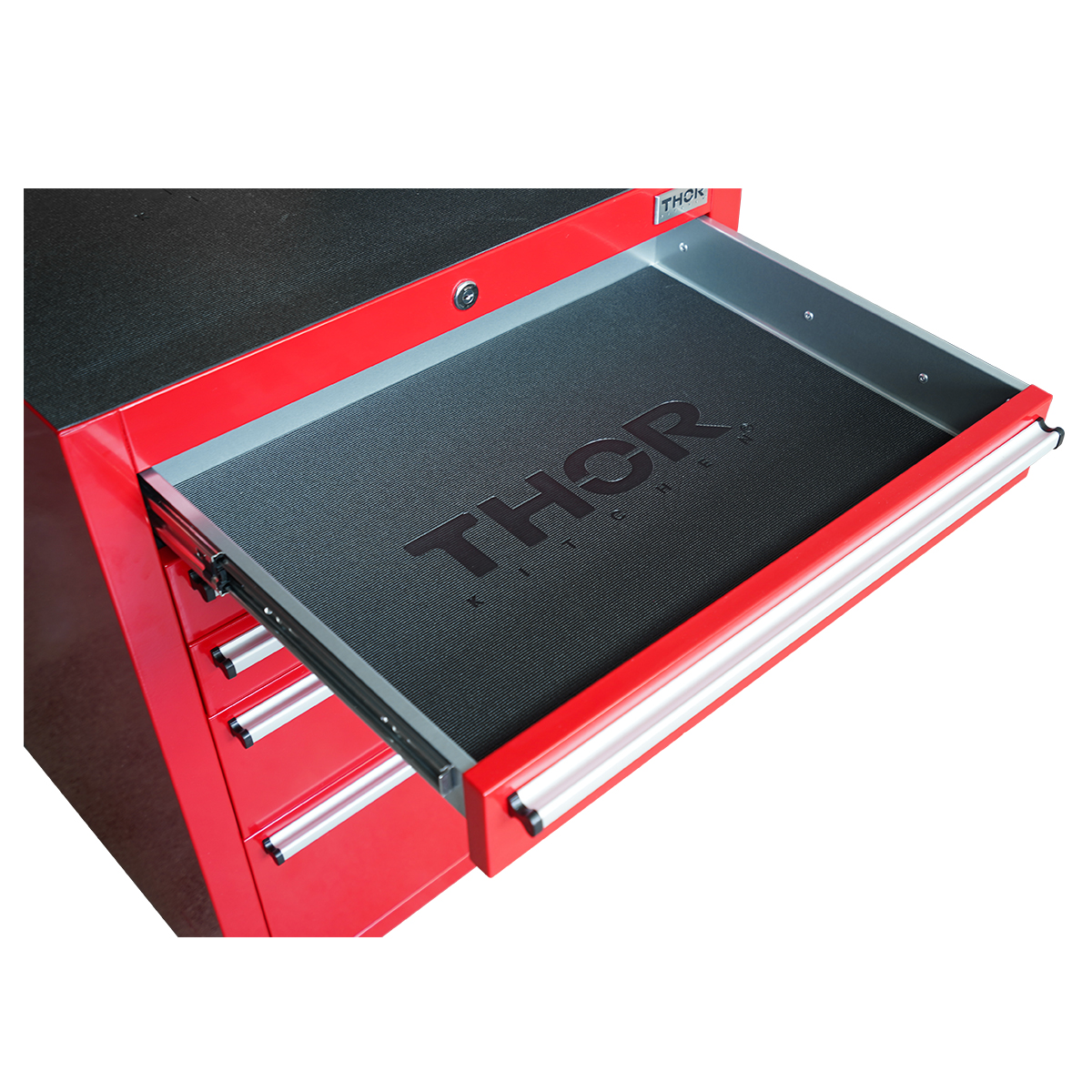 Foto 6 pulgar | Gabinete Profesional para Herramientas de Acero Inoxidable Thor Kitchen Color Rojo