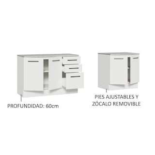 Foto 4 | Kit Gabinete Bajo Almacenamiento Garaje Madesa 200cm