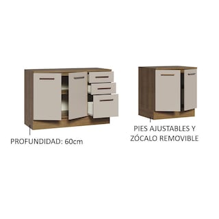 Foto 4 | Kit Gabinete Bajo Almacenamiento Garaje Madesa 200cm