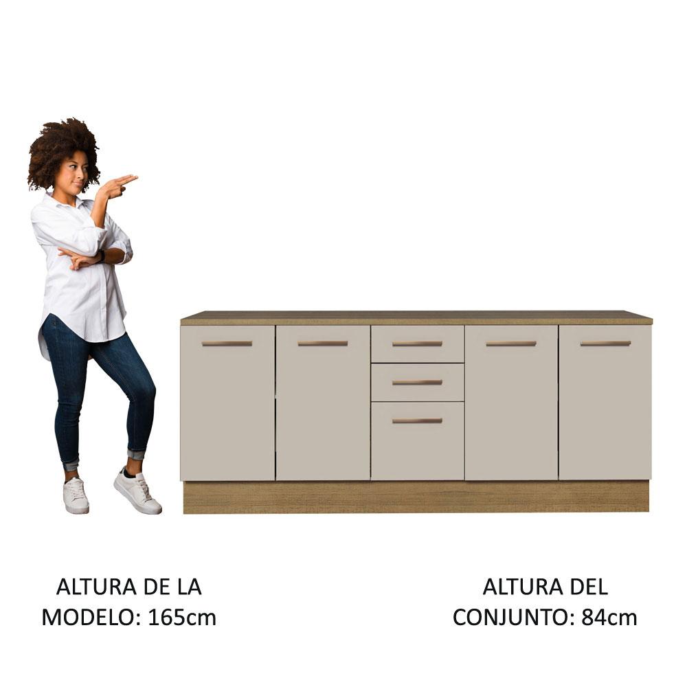 Foto 6 pulgar | Kit Gabinete Bajo Almacenamiento Garaje Madesa 200cm