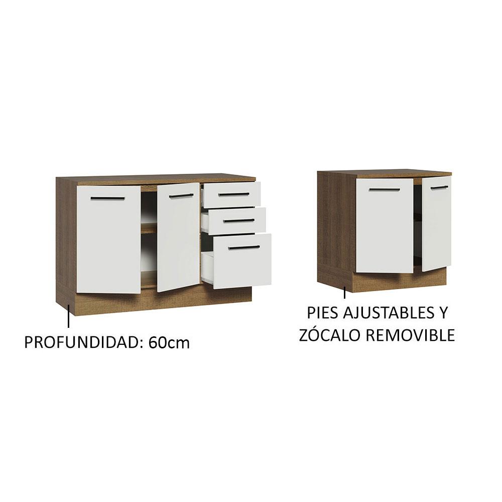 Foto 5 pulgar | Kit Gabinete Bajo Almacenamiento Garaje Madesa 200cm