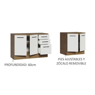 Foto 4 | Kit Gabinete Bajo Almacenamiento Garaje Madesa 200cm