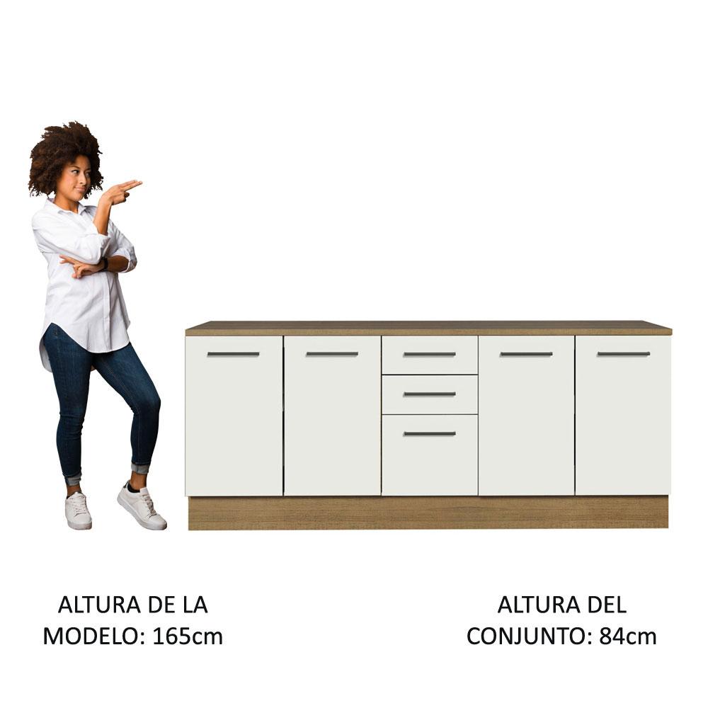 Foto 6 pulgar | Kit Gabinete Bajo Almacenamiento Garaje Madesa 200cm
