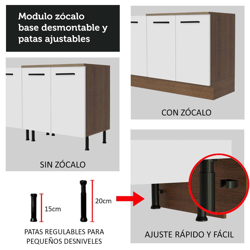 Foto 8 pulgar | Kit Gabinete Bajo Almacenamiento Garaje Madesa 200cm
