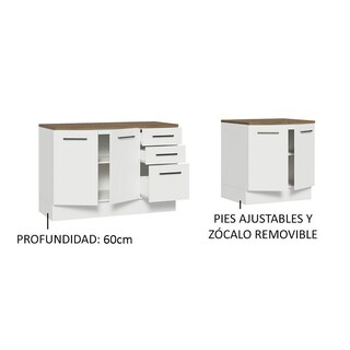 Foto 4 | Kit Gabinete Bajo Almacenamiento Garaje Madesa 200cm