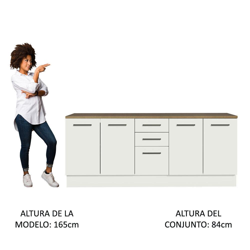 Foto 5 | Kit Gabinete Bajo Almacenamiento Garaje Madesa 200cm
