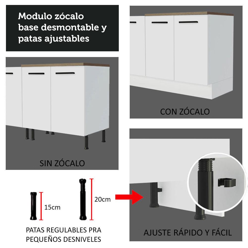 Foto 9 pulgar | Kit Gabinete Bajo Almacenamiento Garaje Madesa 200cm