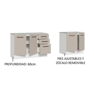 Foto 4 | Kit Gabinete Bajo Almacenamiento Garaje Madesa 200cm