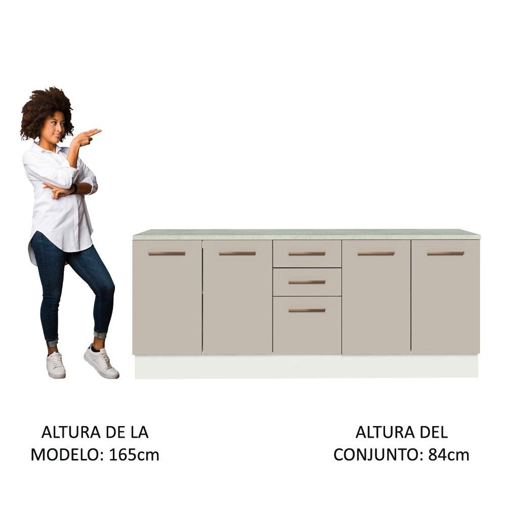 Foto 5 | Kit Gabinete Bajo Almacenamiento Garaje Madesa 200cm