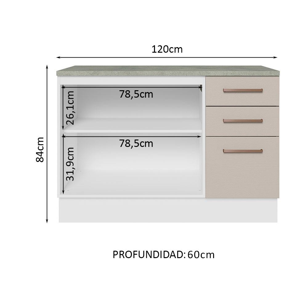 Foto 5 pulgar | Gabinete Bajo Almacenamiento Garaje Madesa Con Encimera