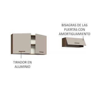 Foto 4 | Kit Gabinete Superior Almacenamiento Garaje Madesa 200cm