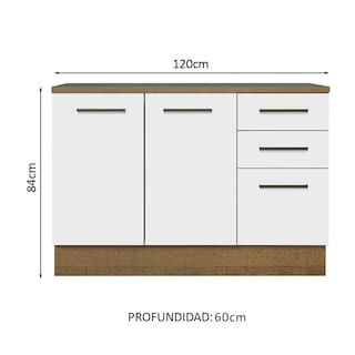 Foto 3 | Gabinete Bajo Almacenamiento Garaje Madesa Con Encimera