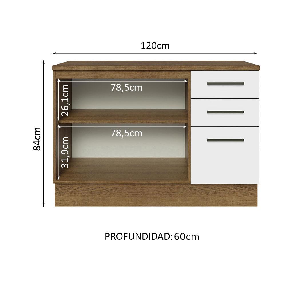 Foto 5 pulgar | Gabinete Bajo Almacenamiento Garaje Madesa Con Encimera