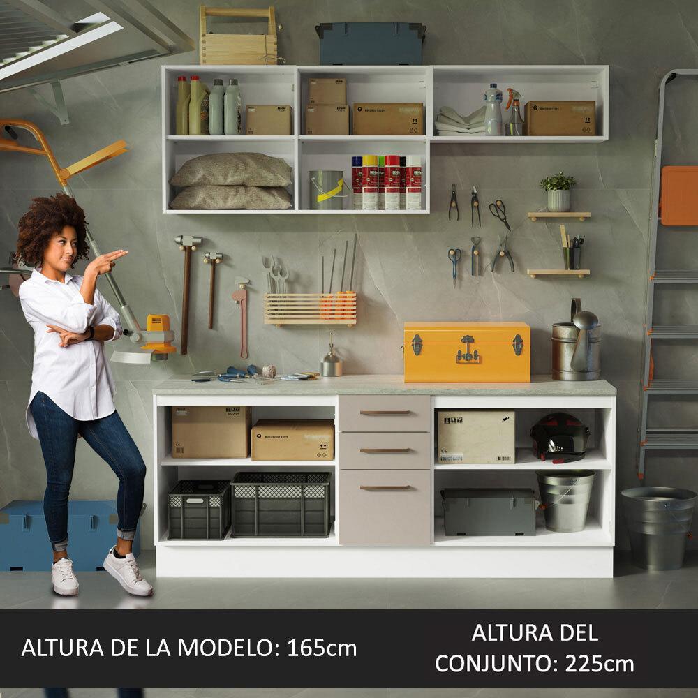 Foto 6 pulgar | Mueble Modular Integral Almacenamiento Garaje Madesa 200