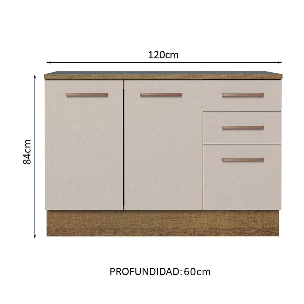 Foto 4 pulgar | Gabinete Bajo Almacenamiento Garaje Madesa Con Encimera