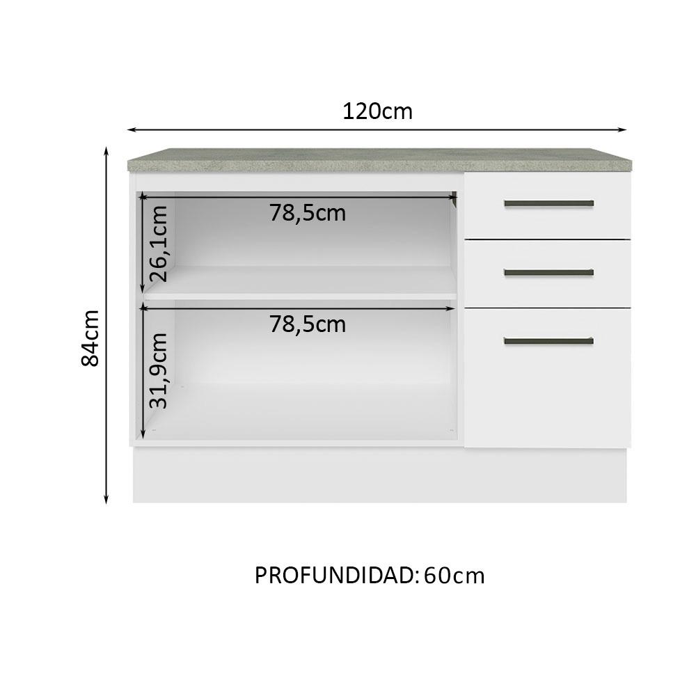 Foto 5 pulgar | Gabinete Bajo Almacenamiento Garaje Madesa Con Encimera