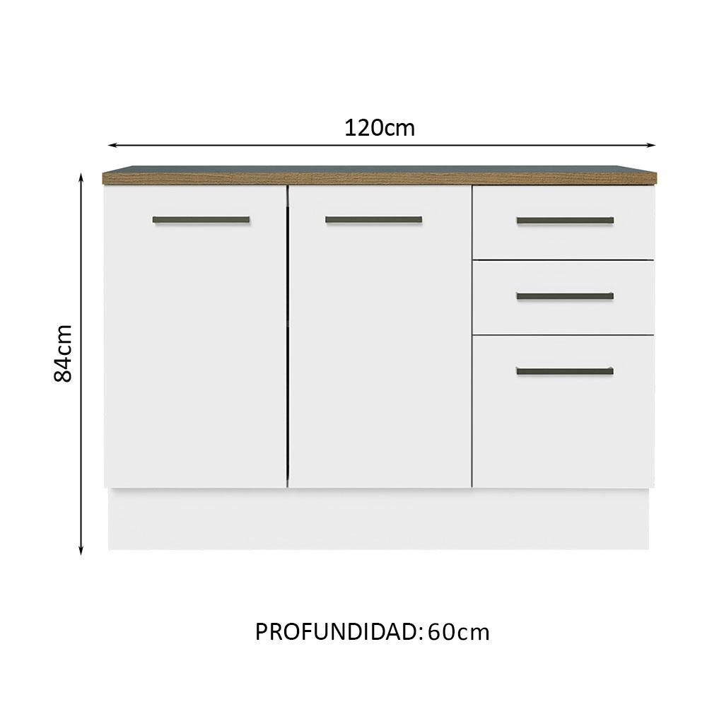 Foto 4 pulgar | Gabinete Bajo Almacenamiento Garaje Madesa Con Encimera