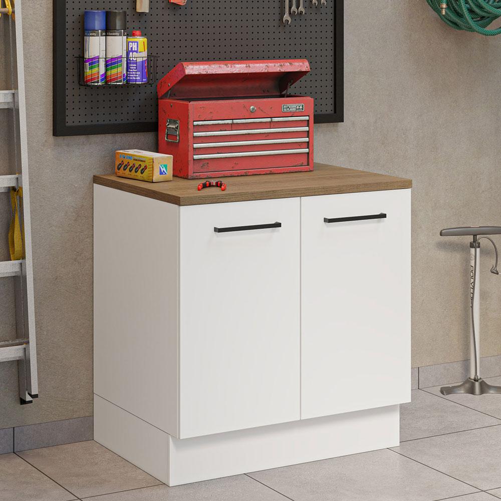 Foto 3 pulgar | Gabinete Bajo Almacenamiento Garaje Madesa Con Encimera