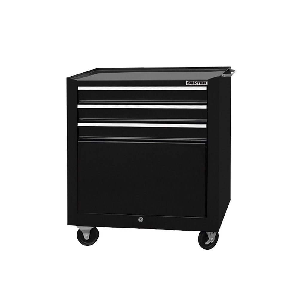 Gabinete Móvil Color Negro 4 Gavetas 27'' Surtek