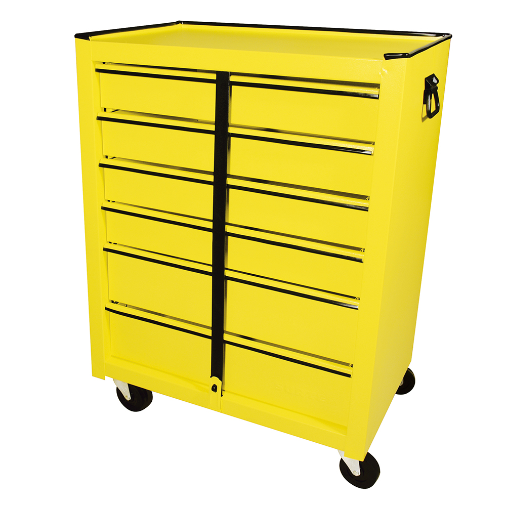 Gabinete Móvil Color Amarillo 6 Gavetas 25'' Surtek