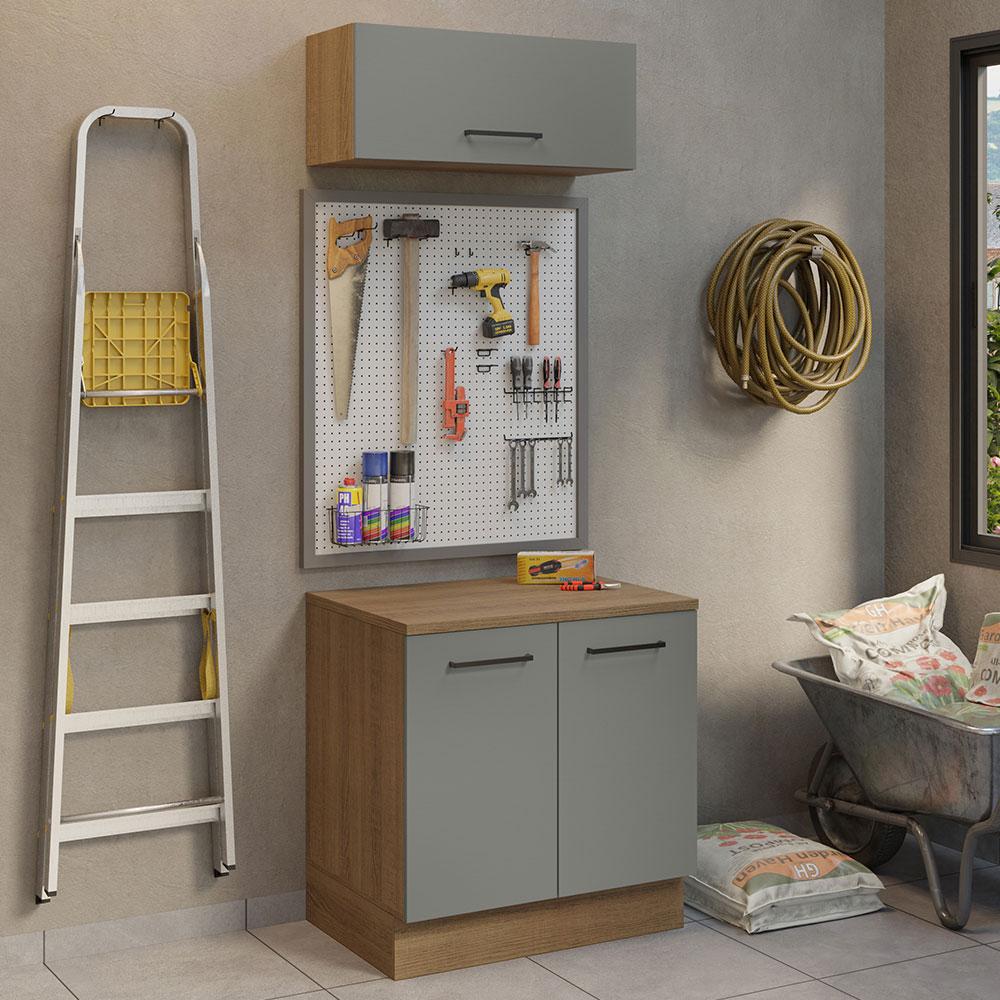Kit Mueble Para Garaje Multiuso Madesa Agata 80cm Mg