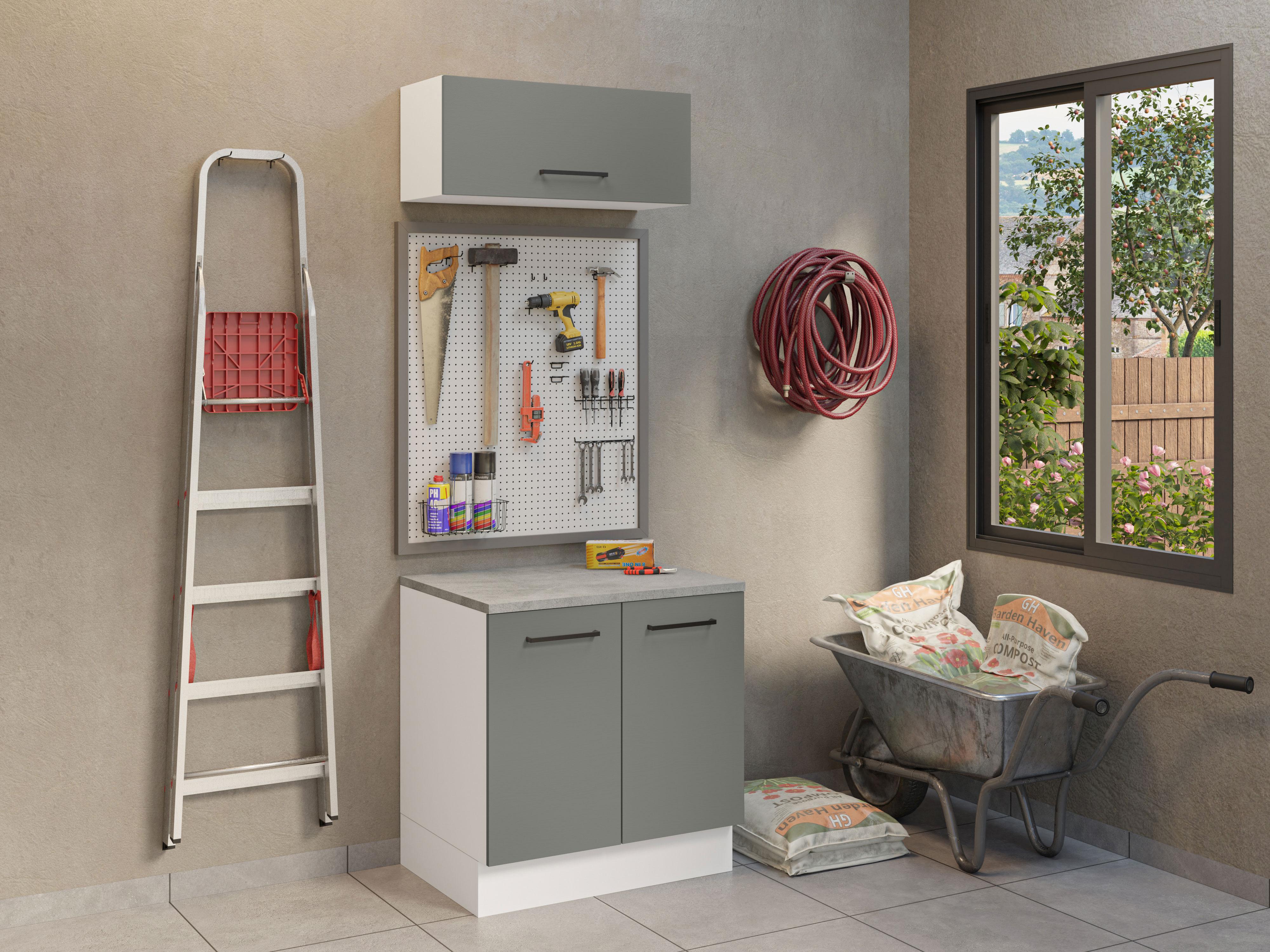 Foto 4 pulgar | Kit Mueble Para Garaje Multiuso Madesa Agata 80cm Bg