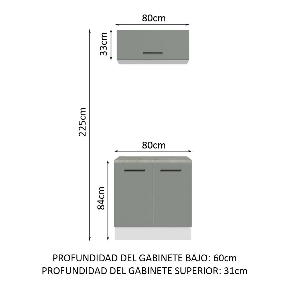 Foto 5 pulgar | Kit Mueble Para Garaje Multiuso Madesa Agata 80cm Bg