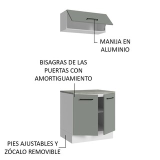 Foto 5 | Kit Mueble Para Garaje Multiuso Madesa Agata 80cm Bg
