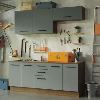 Foto 2 | Kit Mueble Para Garaje Multiuso Madesa Agata 200cm Mg 01