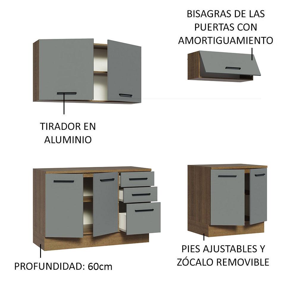 Foto 5 pulgar | Kit Mueble Para Garaje Multiuso Madesa Agata 200cm Mg 01