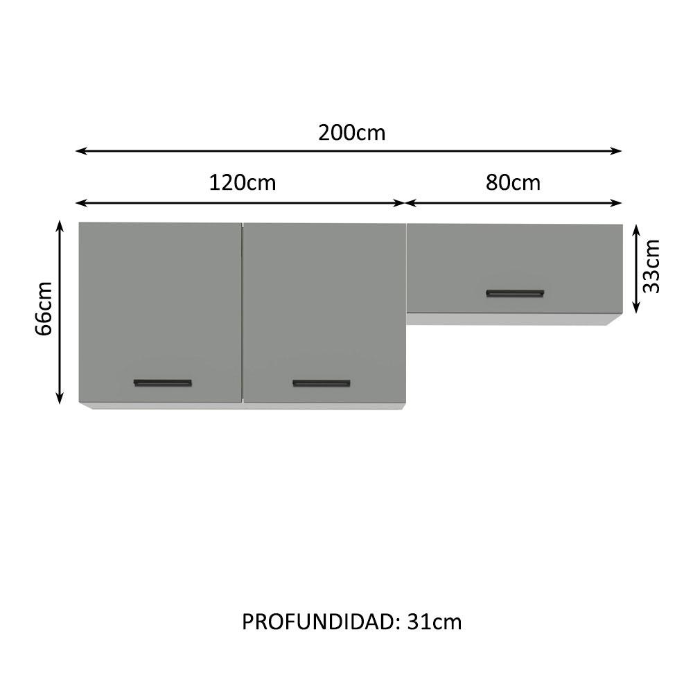 Foto 4 pulgar | Kit Mueble Para Garaje Multiuso Madesa Agata 200cm Bg
