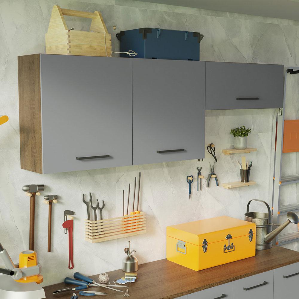Foto 2 | Kit Mueble Para Garaje Multiuso Madesa Agata 200cm Mg