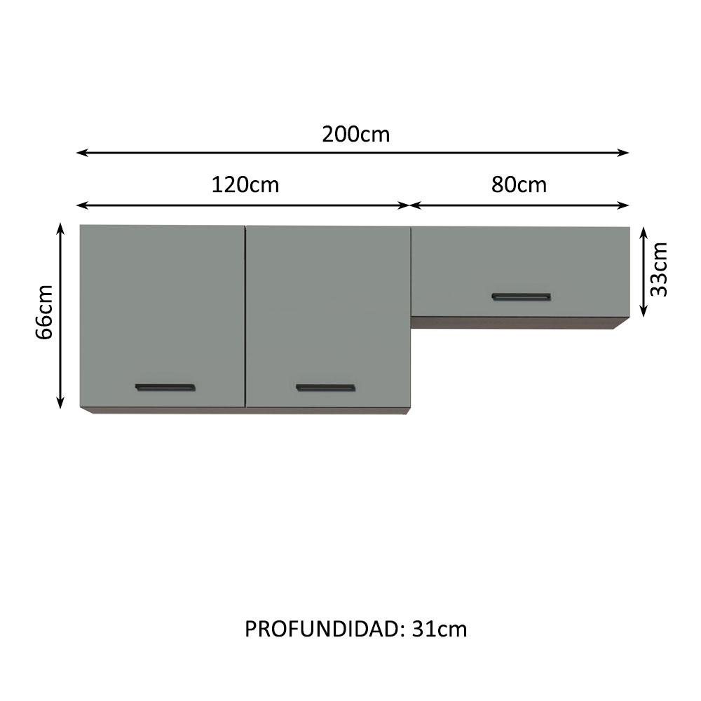 Foto 4 pulgar | Kit Mueble Para Garaje Multiuso Madesa Agata 200cm Mg