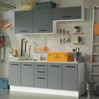 Foto 2 | Kit Mueble Para Garaje Multiuso Madesa Agata 200cm Bg 01