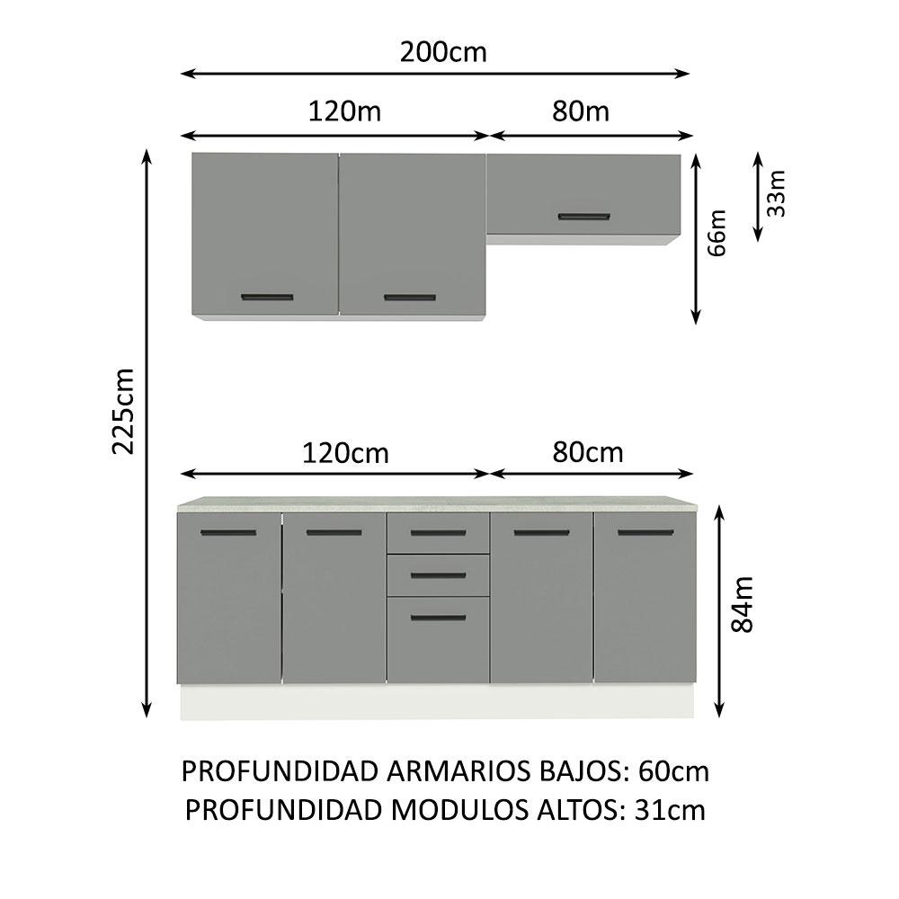 Foto 3 | Kit Mueble Para Garaje Multiuso Madesa Agata 200cm Bg 01