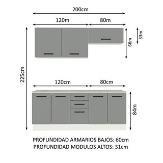 Foto 3 | Kit Mueble Para Garaje Multiuso Madesa Agata 200cm Bg 01
