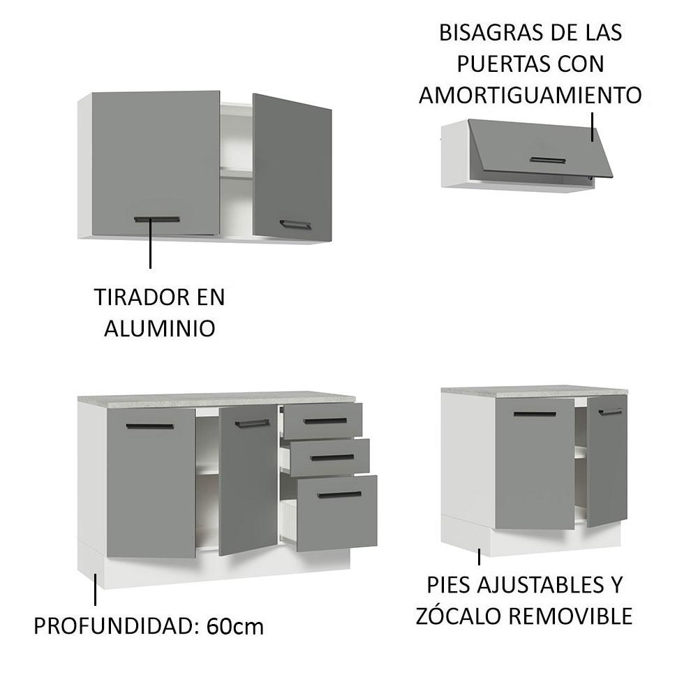 Foto 5 pulgar | Kit Mueble Para Garaje Multiuso Madesa Agata 200cm Bg 01