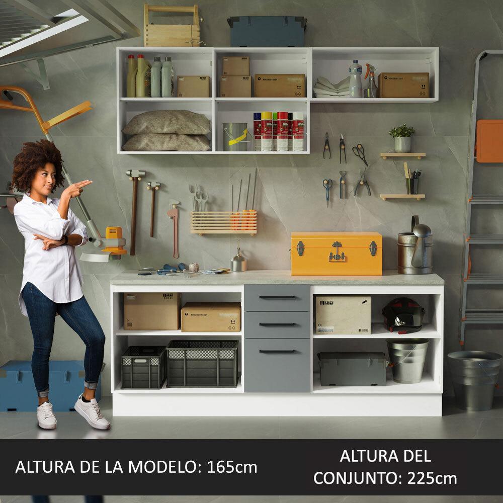 Foto 6 pulgar | Kit Mueble Para Garaje Multiuso Madesa Agata 200cm Bg 01