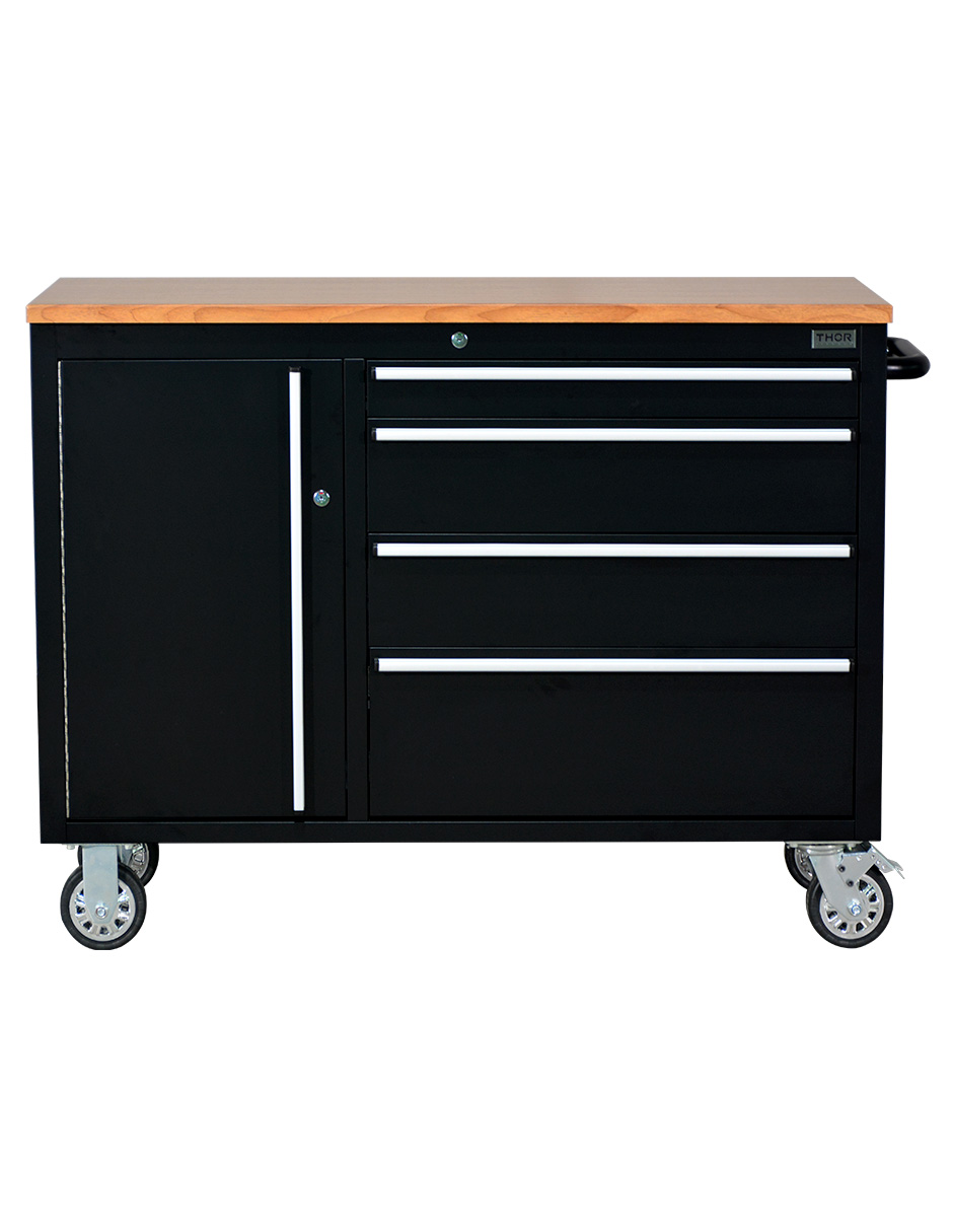 Foto 1 | Gabinete De Herramientas De 48 Con 4 Cajones Color Negro