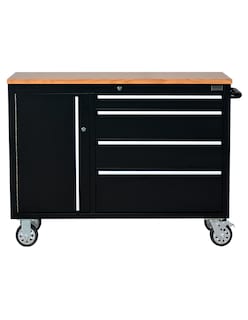 Foto 1 | Gabinete De Herramientas De 48 Con 4 Cajones Color Negro