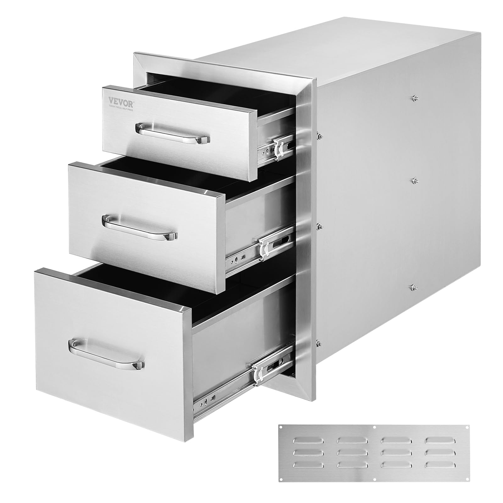 Foto 1 | Cajones De Cocina Para Exteriores Vevor De Acero Inoxidable 14x20,3 - Venta Internacional.
