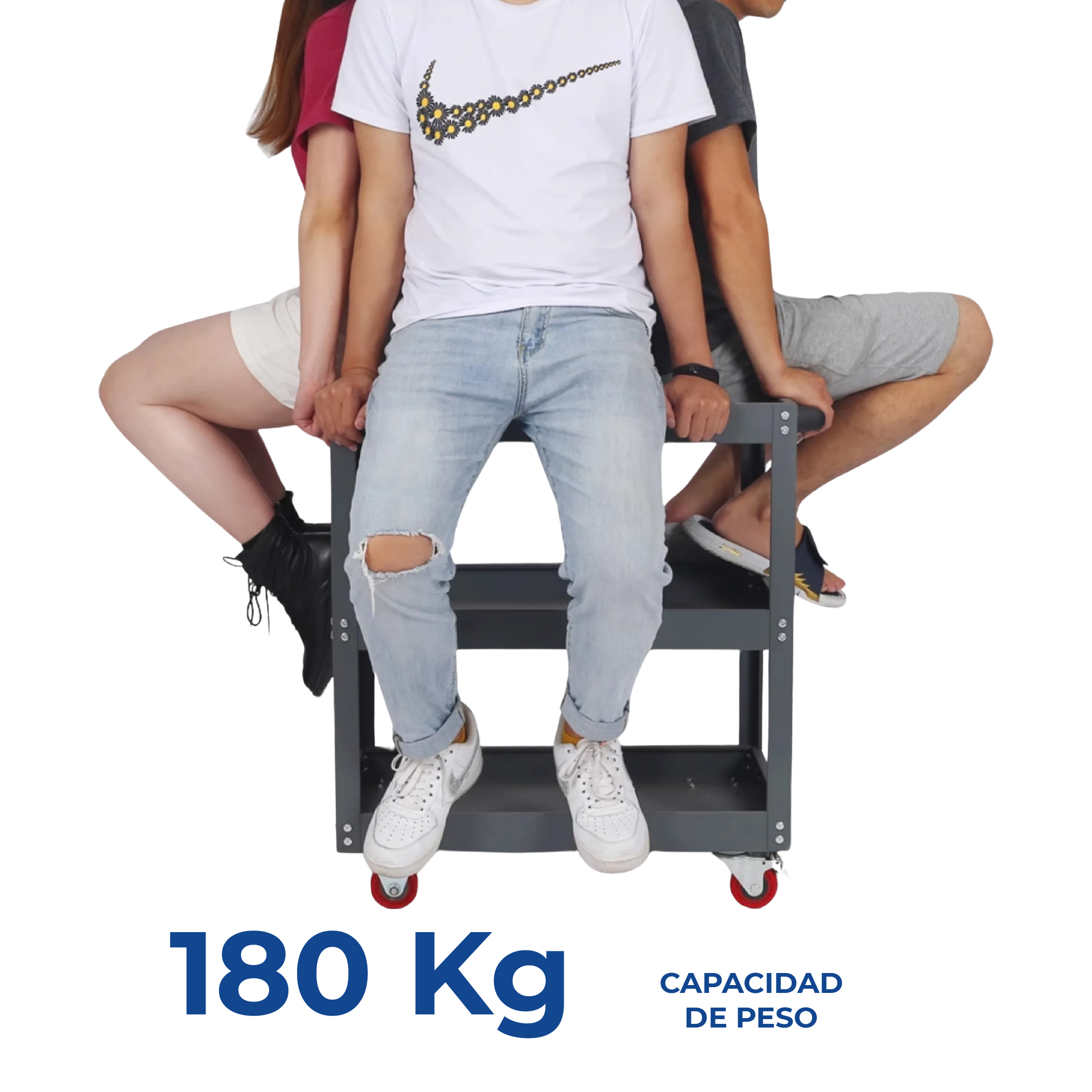 Foto 9 pulgar | Carrito Para Taller De Servicio Mecánico Organizador De Herramientas Con Ruedas Con 3 Niveles