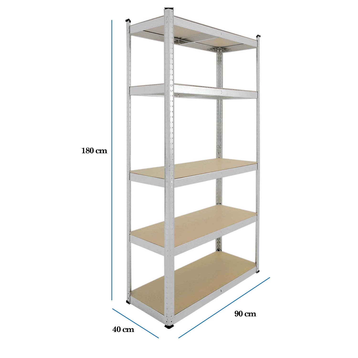 Foto 4 pulgar | Estante Organizador Rack & Pack color Gris Metálico de 5 Niveles Tipo Rack para el Hogar o Negocio