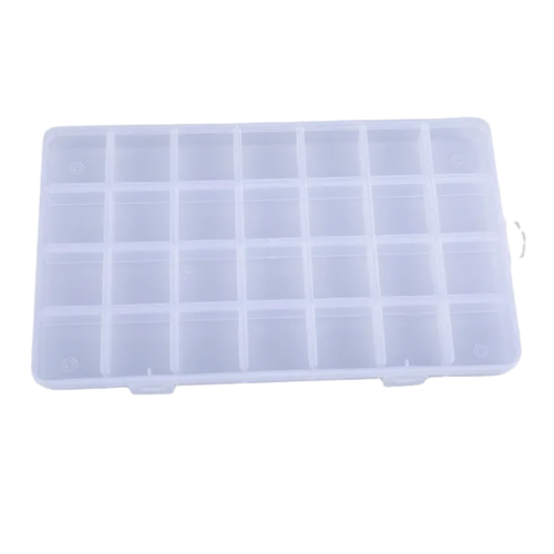 Organizador Caja para Cuentas Malubero color Blanco con 28 Divisiones