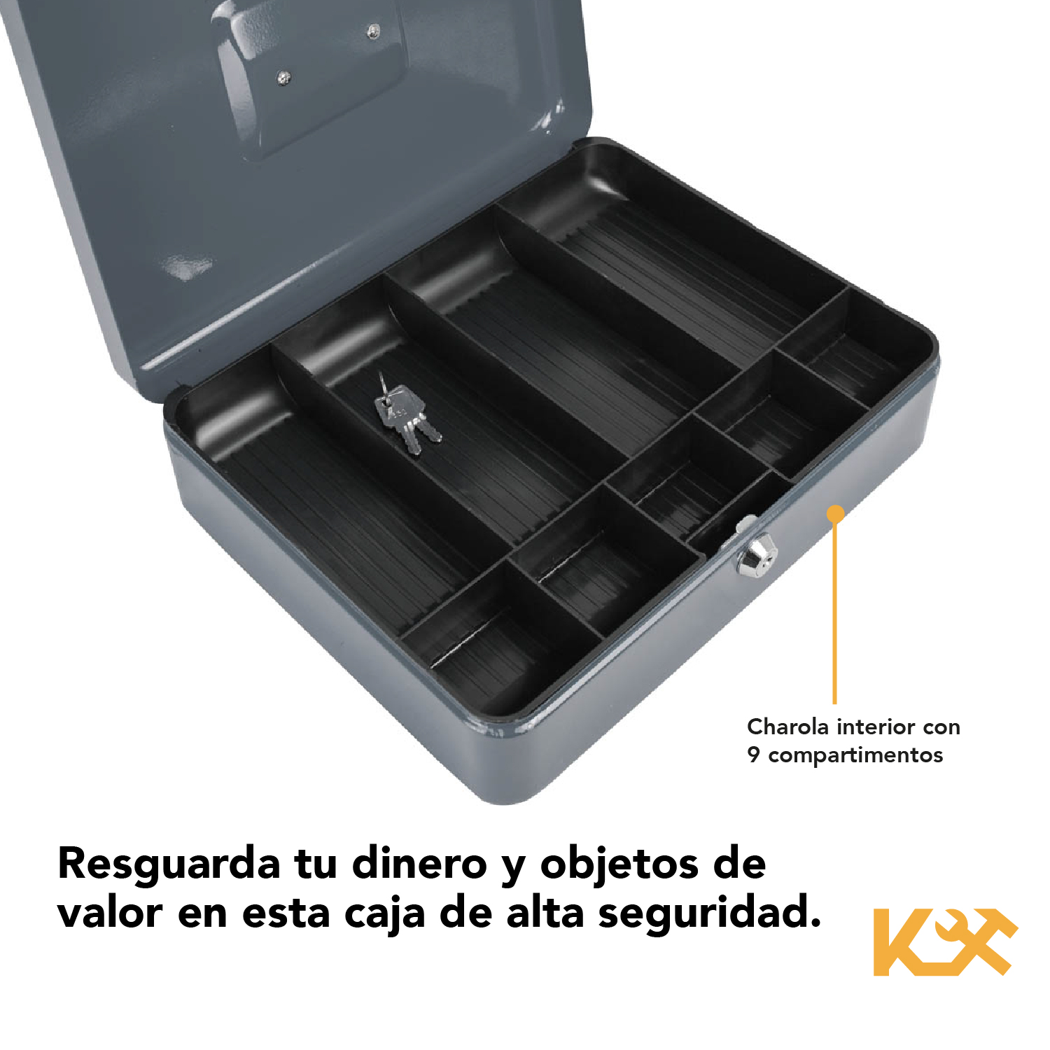 Foto 5 pulgar | Caja Metálica Impulso color Azul