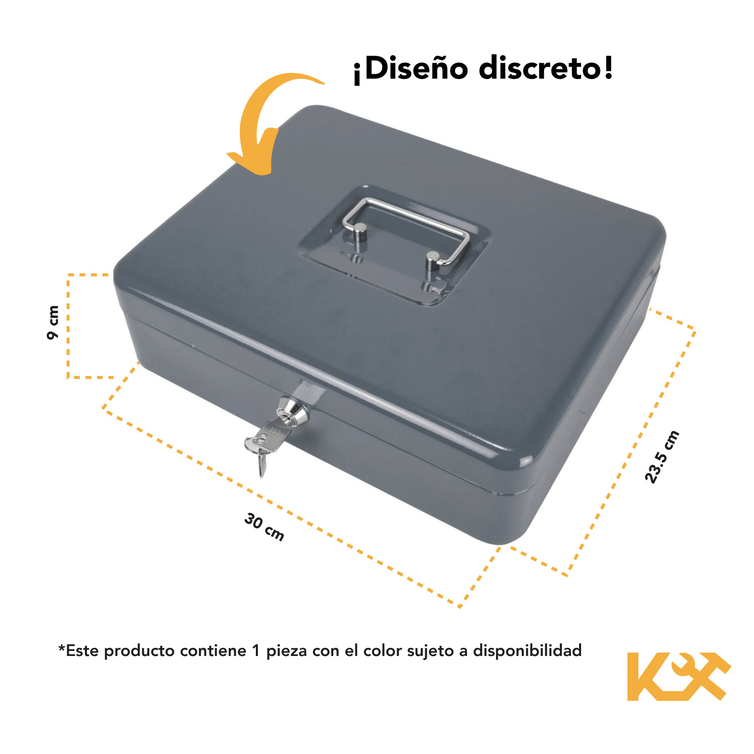 Foto 5 | Caja Metálica Impulso color Azul